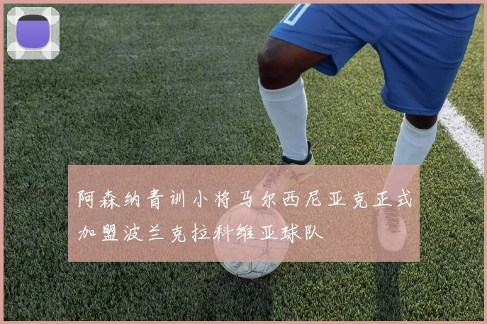 阿森纳青训小将马尔西尼亚克正式加盟波兰克拉科维亚球队